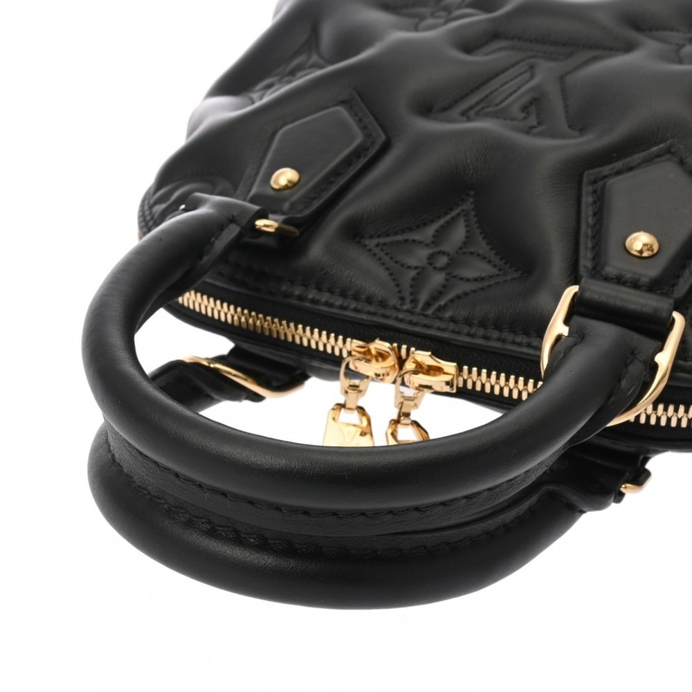 Louis Vuitton Alma Soft BB Black Calf Handbag Bag Back - Picture 3 of 15